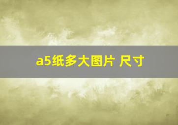 a5纸多大图片 尺寸